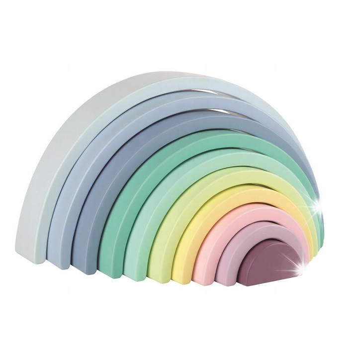 Lelin fa kirakó, színes íves készlet, 6x28cm, 18H+ gyermekeknek