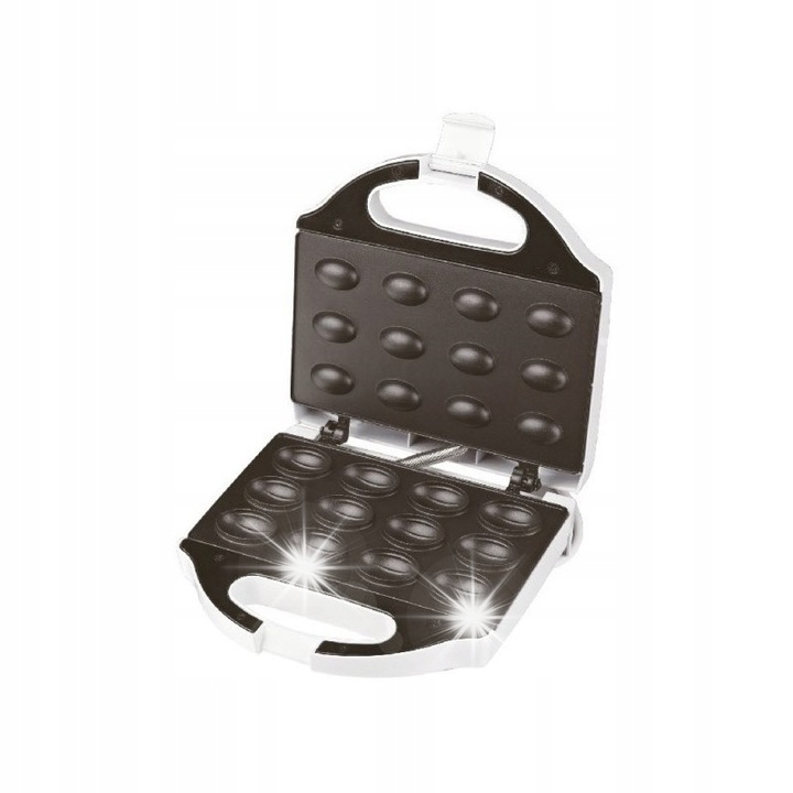 Уред за приготвяне на десерти, 1600W, 24 форми за понички, черен