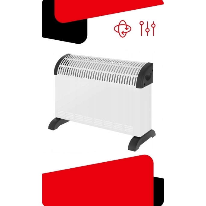 Convector electric, 2000W, 3 trepte, termostat, 55x38x13cm, pentru ...