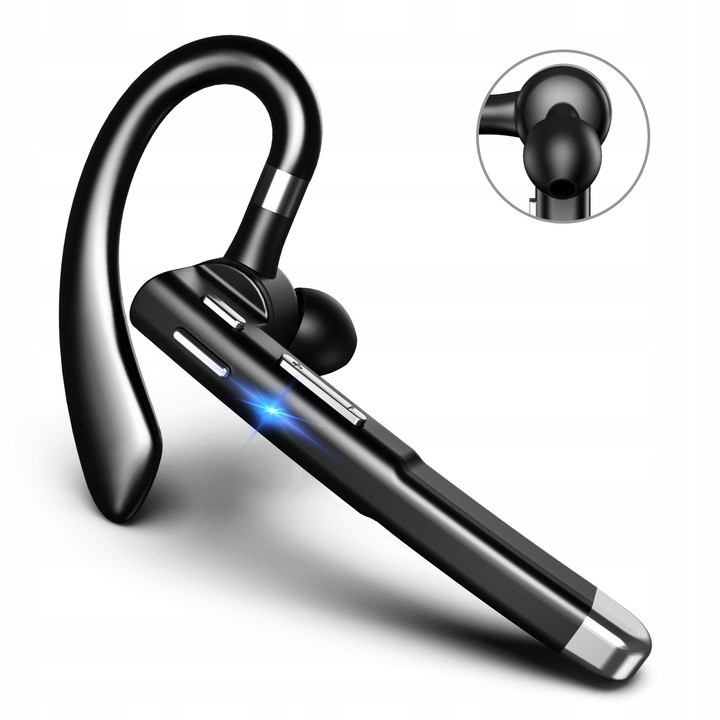 Casti Wireless Blueq, Bluetooth 5.0, microfon, negru