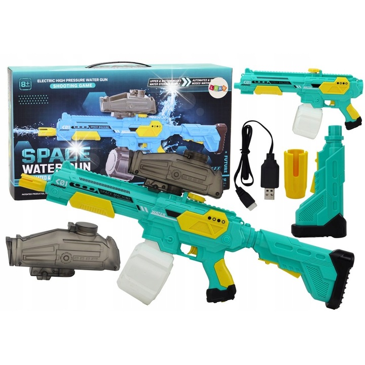 Воден пистолет LEAN Toys M416, 500мл, 9м, 65x33x11см