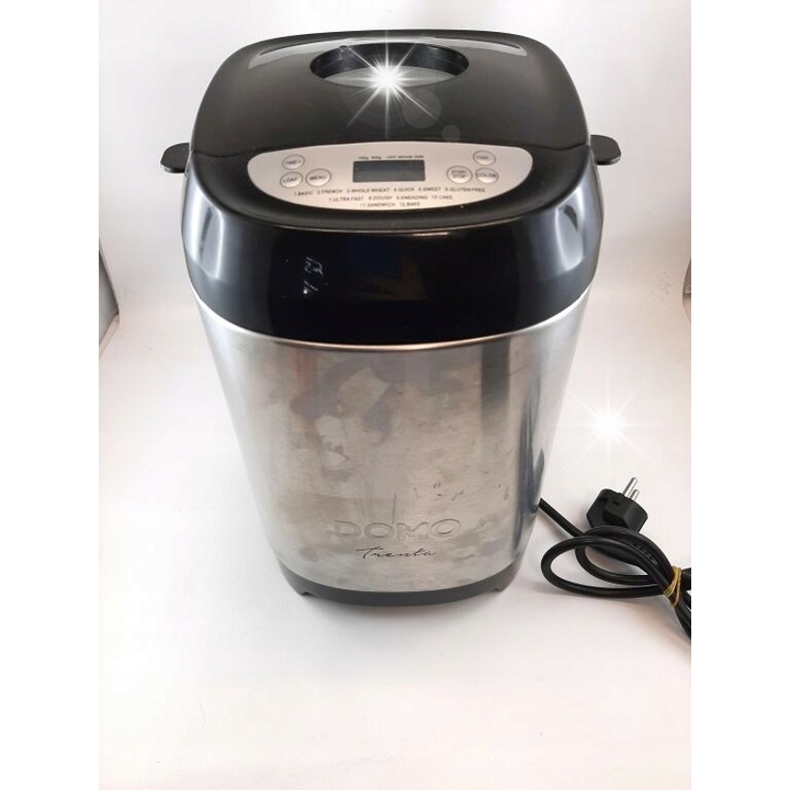 Машина за хляб Domo B3973, 12 програми, таймер 13 часа, черен, 1л