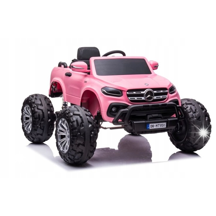 Електрическа кола LEAN Toys DK-MT950 4x4 Розова, 3 скорости, размери 122x104x74см