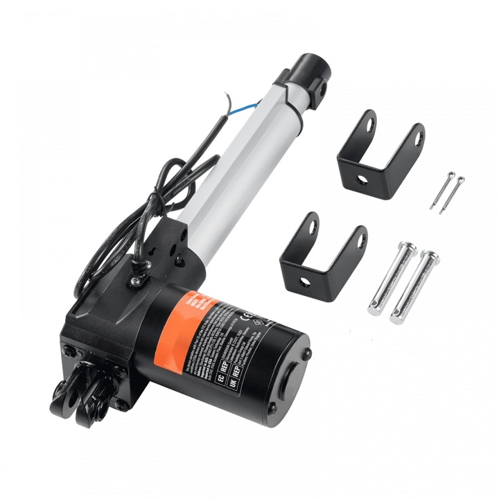 Actuator liniar 12V, 15.24 cm, Rezistenta 6000N, Viteza 4.83 mm/s, Protectie IP44