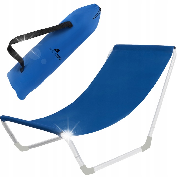 Сгъваем градински шезлонг, туристически плажен стол за балконска тераса + чанта