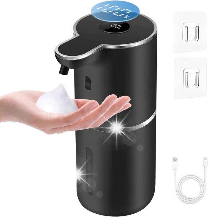 Automatikus szappanadagoló, érintésmentes, 500ml, fehér