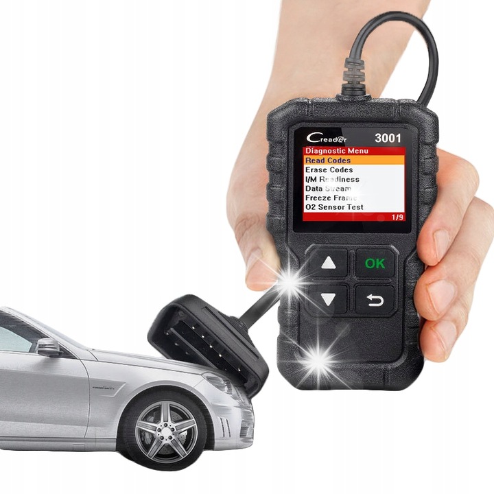Scanner OBD2 Launch Creader 3001, citire si stergere coduri, dimensiuni miniaturale