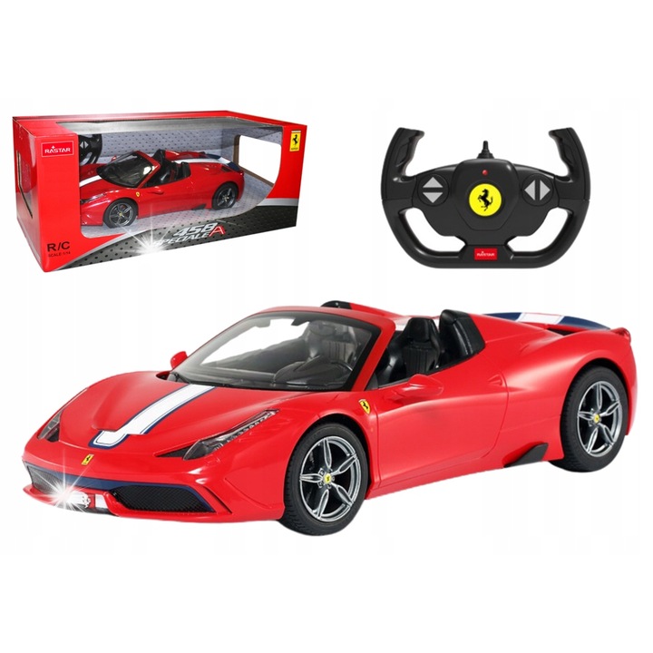 Радиоуправляема кола Rastar Laferrari Aperta, червена, 26x13x7 см, комплект с дистанционно управление
