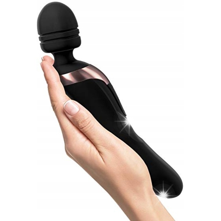 Vibrátor Damski 2 az 1-ben, Lechtaci masszázs, 20 funkció, Orvosi szilikon, 21 cm, Vízálló IPX7