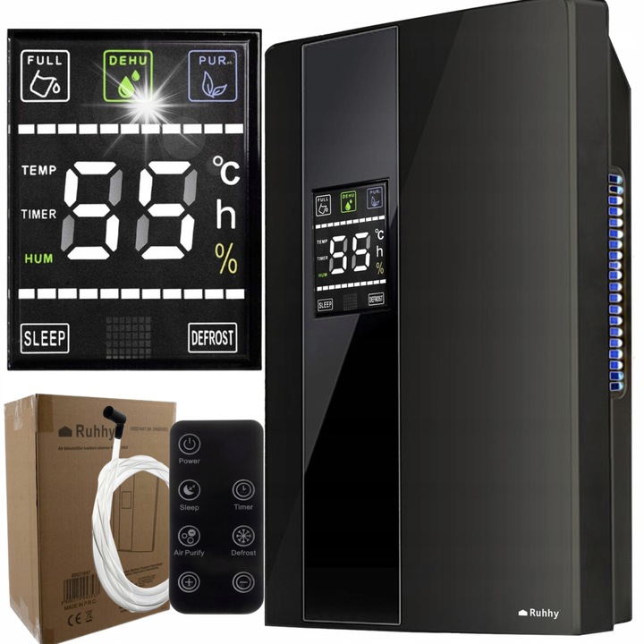 Ruhhy 1,8 literes, 90W-os párátlanító távirányítóval