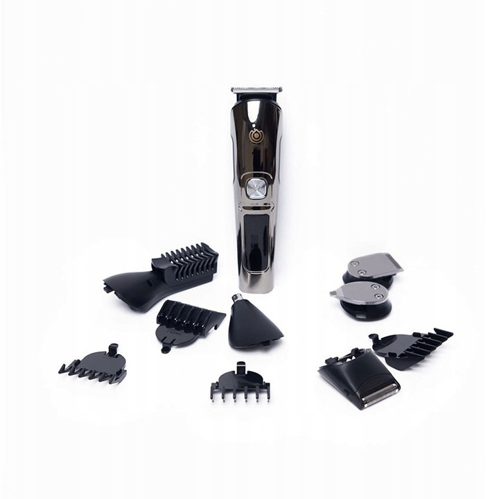Set trimmer electric 11 in 1, argintiu, waterproof, incarcare USB, 14,8x18,7x7,7cm