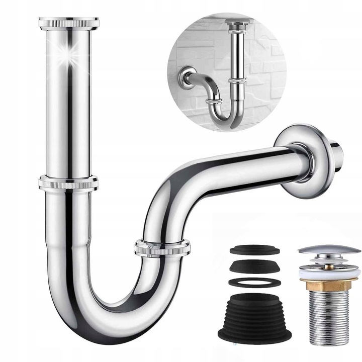 Сифон, Bedee, сифон биде, инокс, G1 1/4