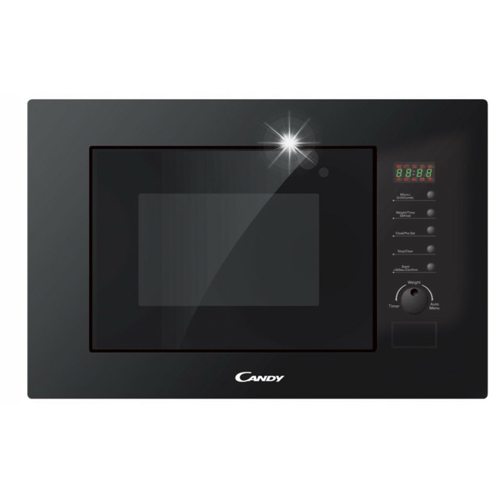Cuptor cu microunde Candy MIC20GDFN, 20L, 800W, Grill, Negru, 59.5x32x38.8cm