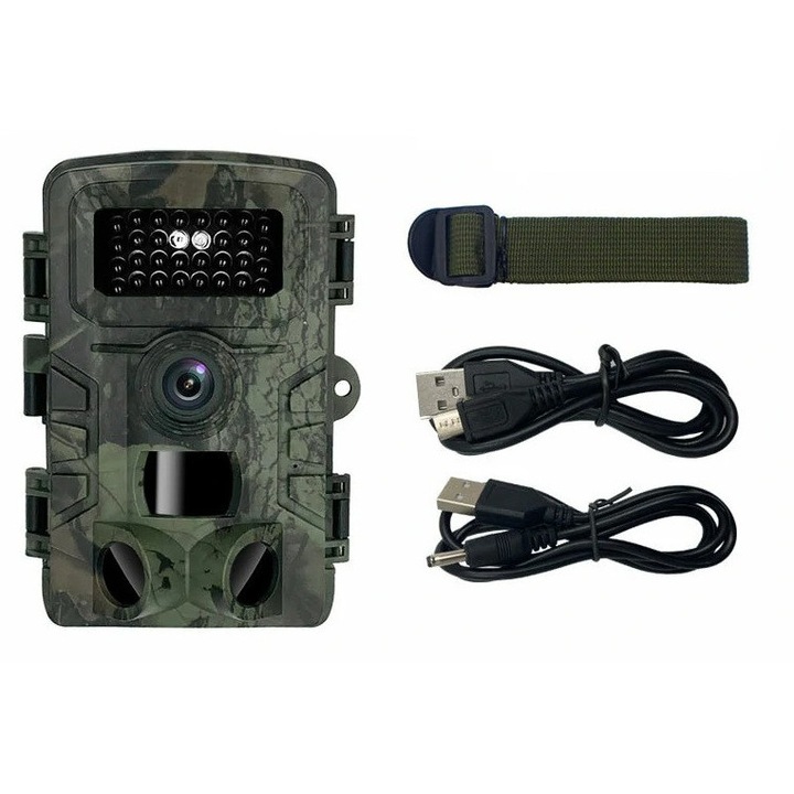 Camera de supraveghere rotativa WiFi 4MP, cu card microSD 64GB, rezistenta la intemperii, IP63, AN-SDIP4036-T1