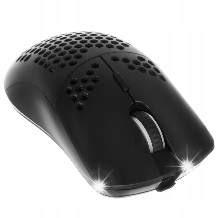 DUMNOOM gamer egér, 2400 DPI, 6 programozható gomb, fekete, mérete 13x7x4cm, USB-microUSB kábellel