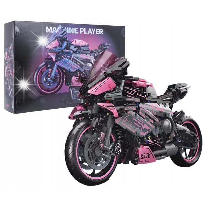 Комплект за изграждане Ramiz, блокчета MOTOR SCIGACZ, 2066 елемента, за фенове, многоцветен