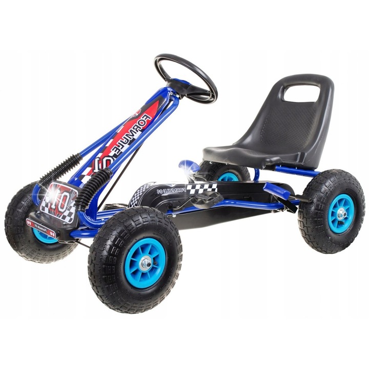 Детски картинг Ramiz, Формула 1, 30 кг, 105x60x59 см, помпащи се гуми