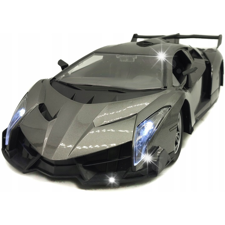 RC autó 1:12, távirányítós autó, 35x15x9cm, akkumulátor és USB töltő készlet, élénk színek