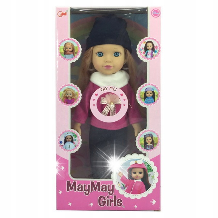 Interaktív babakészlet Klaudia, 1PUNKT, 36x14x8,5cm, kiegészítőkkel, hangokkal, 3 éves kortól