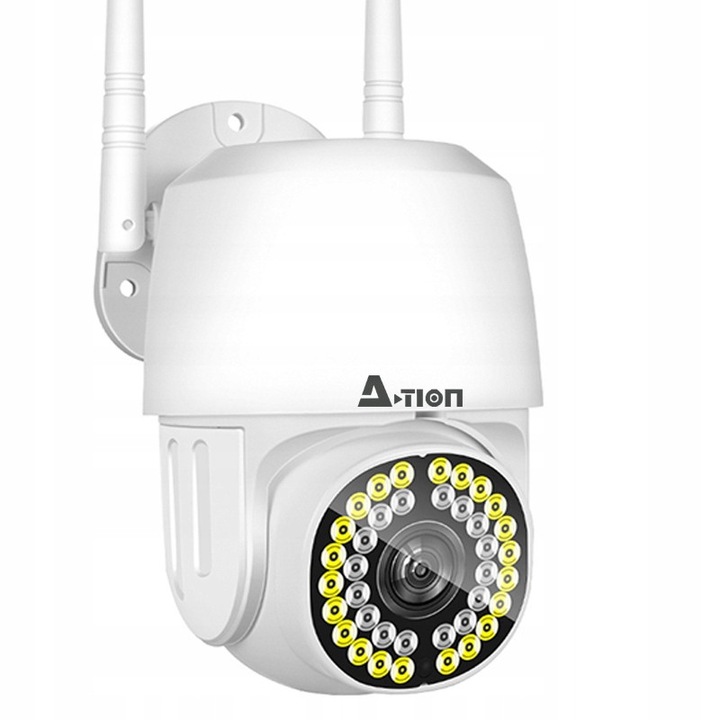 Camera de supraveghere exterioara rotativa 3MP, zoom x4, detectie miscare, Wi-Fi