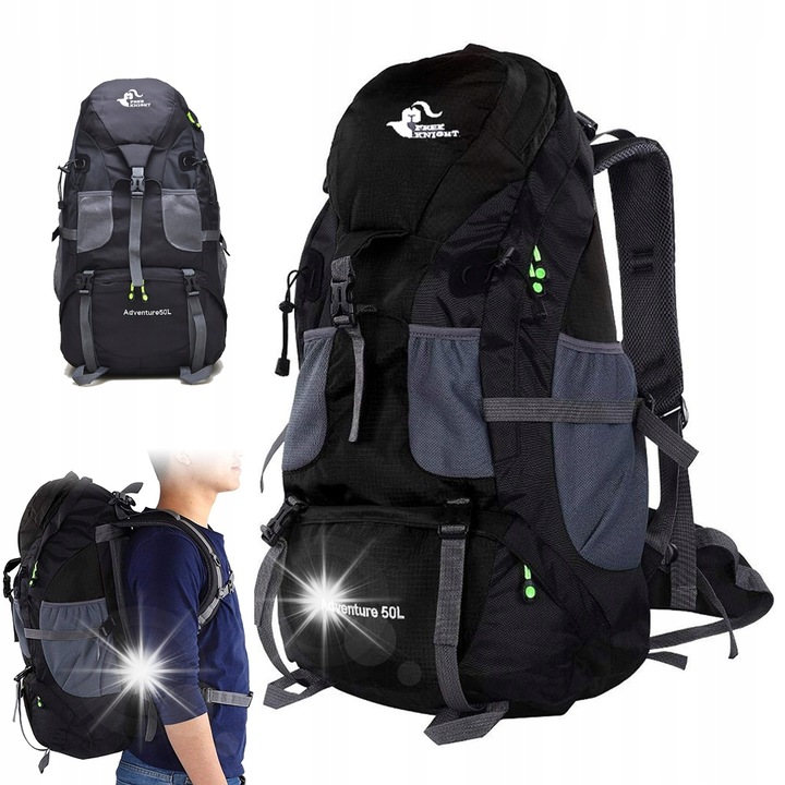 Nagy túrahátizsák utazáshoz, túrázáshoz, városi használatra