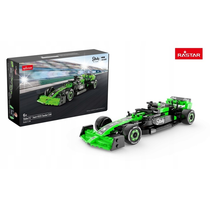 Комплект за конструиране, Rastar, модел F1 Team KICK Sauber C44, 319 елемента, 23x8,5x5 см