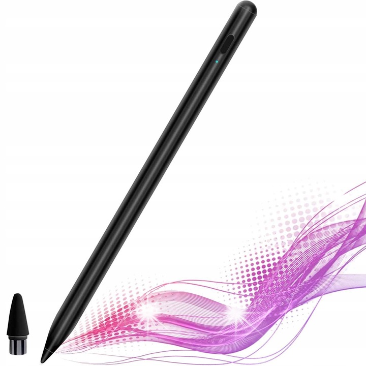 Stylus érintőképernyőhöz Androidra, 1,45 mm, fekete, 2 hegyű készlet