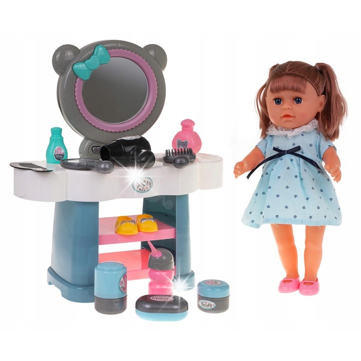 Interaktív szett Kinga babával és WC-vel, kiegészítőkkel, 38,5x34,5x14,5cm, 35x16x10cm, többszínű