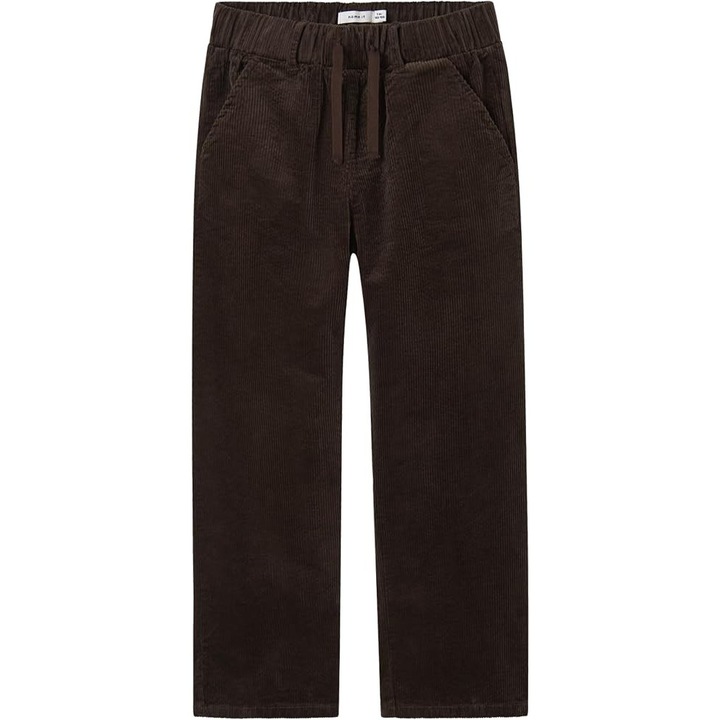 Детски панталони, NAME IT, прави, класически, кафяви, кадифе, 158 CM