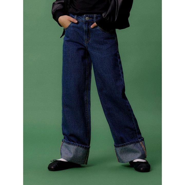 Gyerek nadrág, NAME IT, egyenes szárú farmer, kék, 164 CM