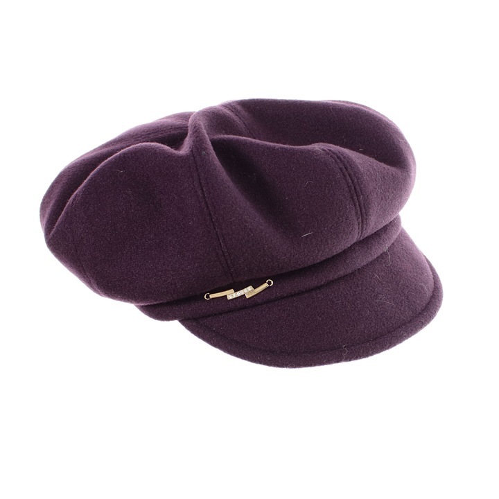Дамска шапка, Buticcochet, от акрил и полиестер, размер 56-58, лилава - BSC784