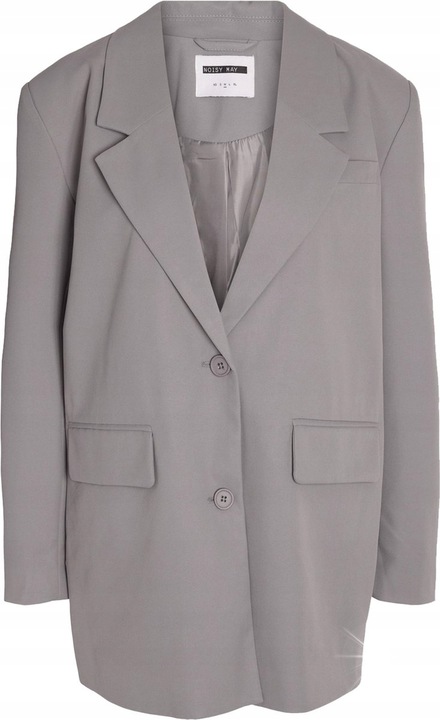 Дамско сако NOISY MAY NMMILLA, оувърсайз, сиво, мек материал, L INTL