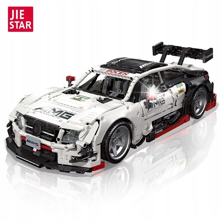 Конструктор Ramiz, бяла спортна кола, 2489 части, 50x20x14,5см