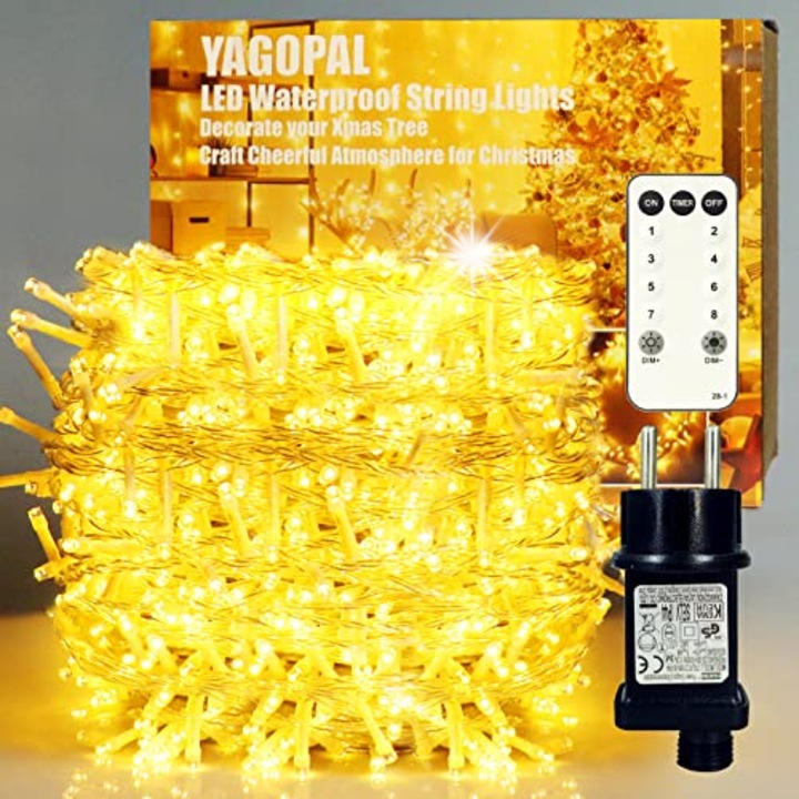 Lumini LED 40m, vízálló, távirányítóval