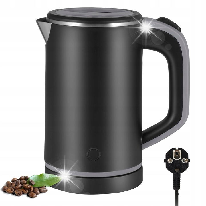 Fierbator electric Sencor, model SWK 0951BK, 1,7 l, 2200W, dublu perete, negru