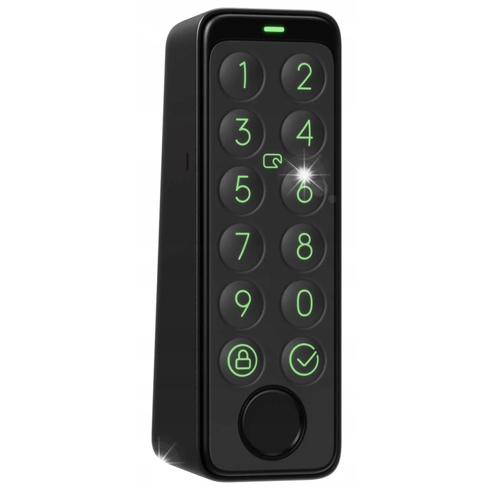 Биометрична клавиатура SwitchBot Keypad Touch, 100 отпечатъка, осветление, размери 112x38x36 мм