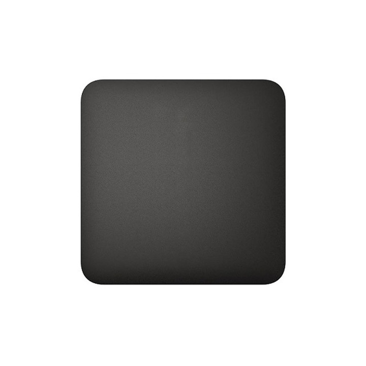 Buton electric Ajax SOLOBUTTON 1-gang 2-way, negru, 82x82x10mm