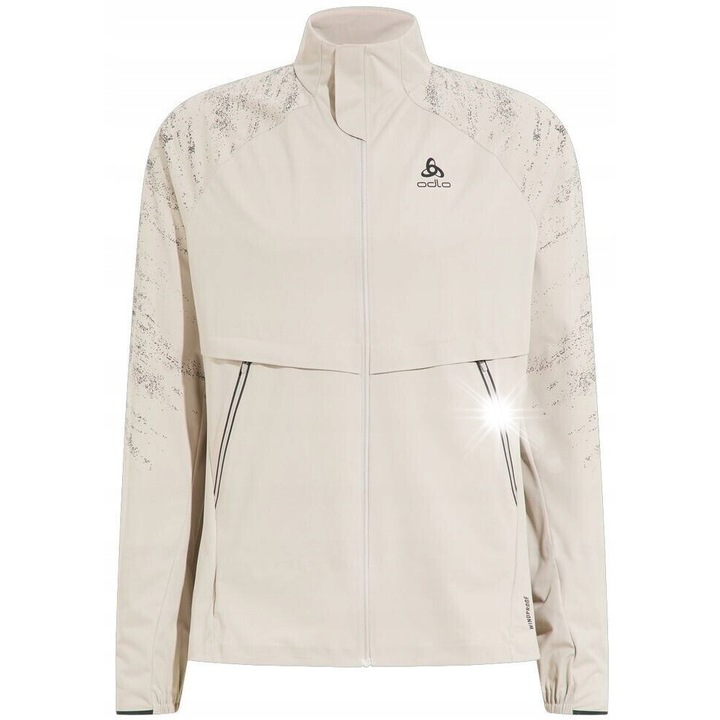 Jacheta sport barbati Odlo Zeroweight Pro Warm Reflect, impermeabila, rezistenta la vant, poliester reciclabil, 50 EU