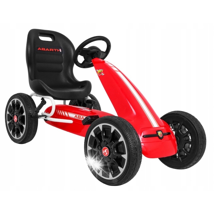 Детски картинг, Ramiz, Abarth, 111x55x73см, EVA колела, 25кг макс.