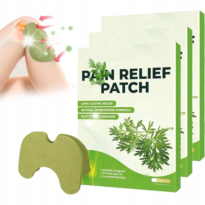 Fájdalomcsillapító tapasz, Piolun, 10 darabos készlet, zöld, 10,2x13cm