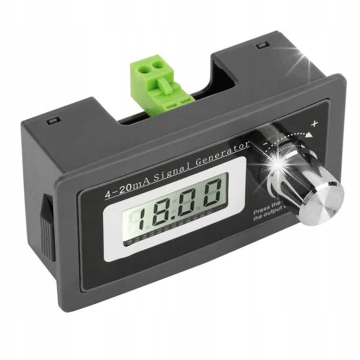 4-20mA jelgenerátor, panelre szerelhető, LCD, 79,5x42mm