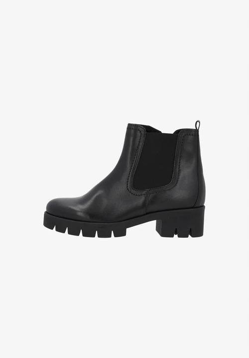 Botine dama, Gabor, Negru, Piele naturala, Talpa antiderapanta, 37.5 EU