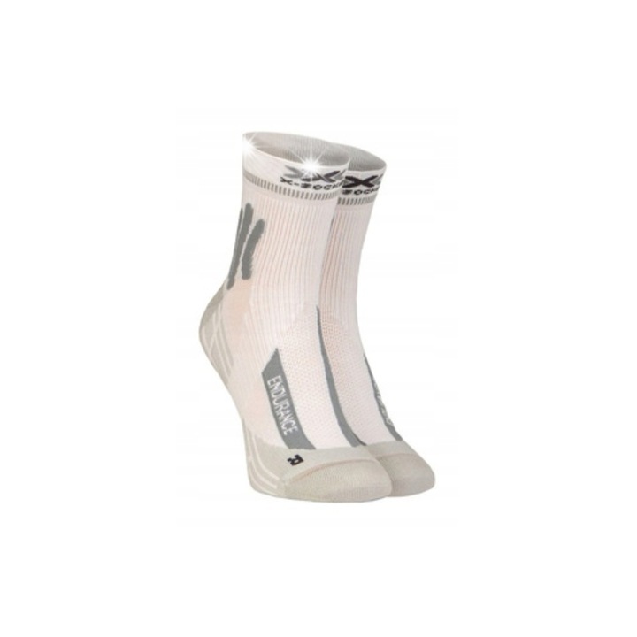 X-Socks Endurance 4.0 sportzokni, fehér-szürke, 39-41-es méret, szett