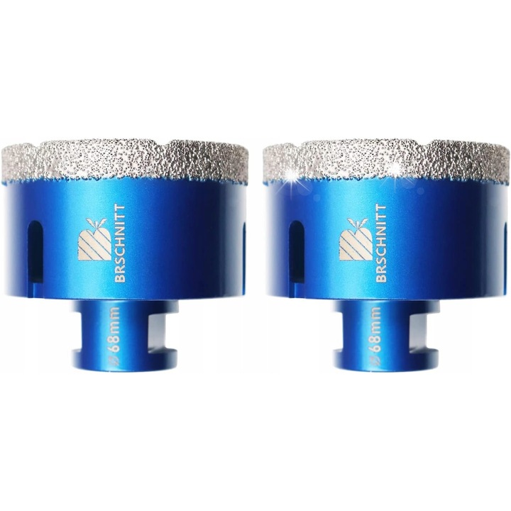 BRSCHNITT Диамантена боркорона 68мм, резба M14, за керамика, гранитогрес, мрамор, гранит
