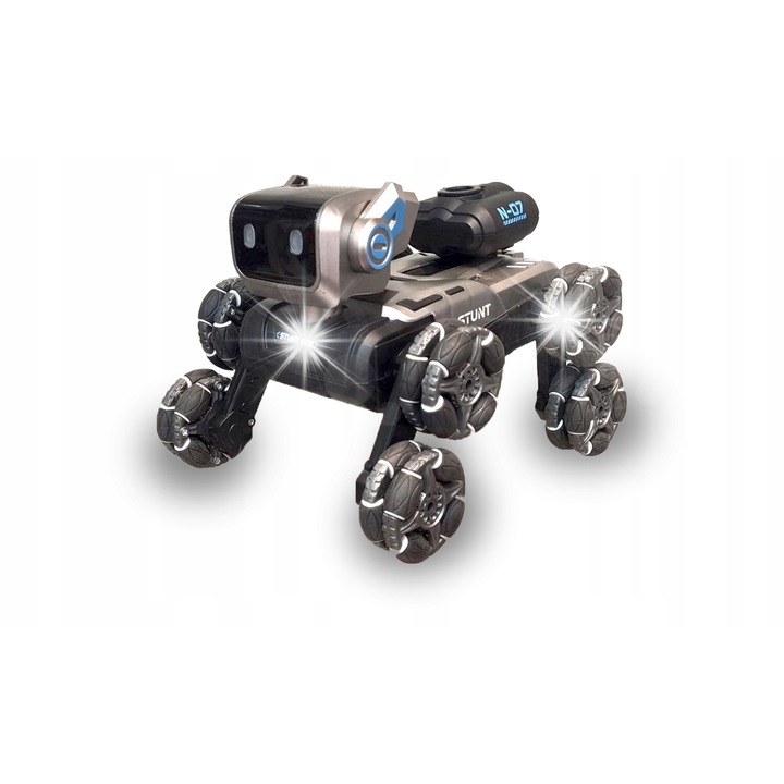 Робот играчка Gotel, куче с 8 колела, управление с жестове, музика, водни ефекти, 360°