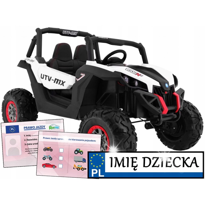 Ramiz BUGGY SUPERSTAR 4x4 elektromos gyerekautó, távirányítóval, 125x83x81cm, fekete