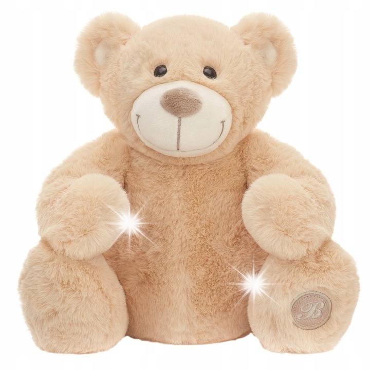 Jucarie de plus Beppe, mascacara Jacobe, 35 cm, caramel, maro