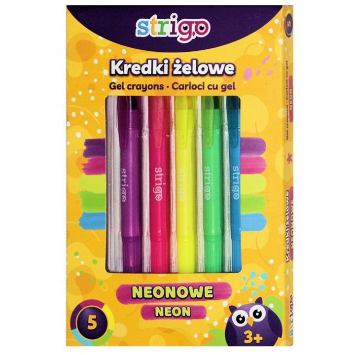 Neon színes ceruzakészlet, WPC, 5 szín, könnyen használható