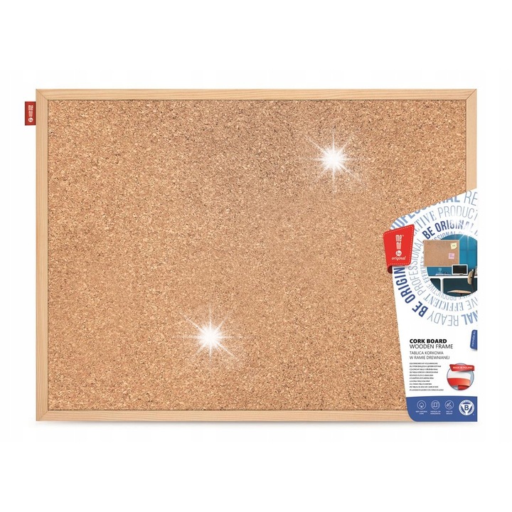 Parafatábla 100x50 cm Memoboards, natúr, ellenálló