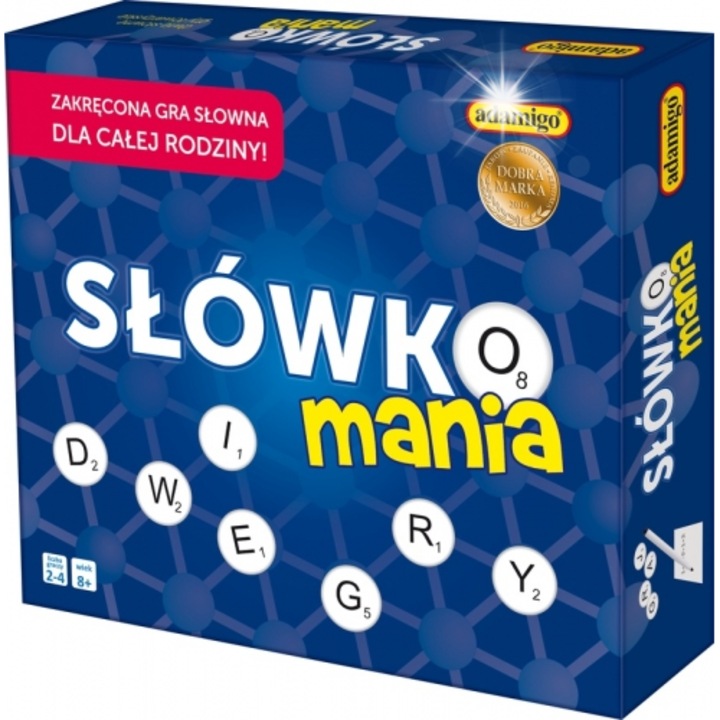 Slowkomania társasjáték, Adamigo, 2-4 játékos részére, 8+, többszínű